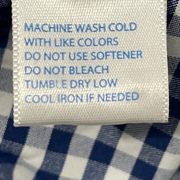 Southern Tide Gingham Intercoastal Sport Button Down Shirt in Yacht Blue XL - Picture 6 of 10